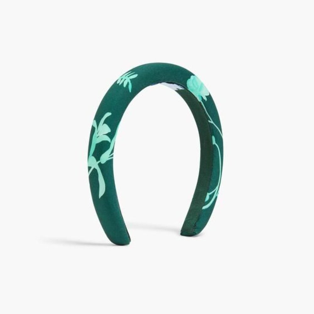 NWT Hill House The Alice Headband Emerald Botanical